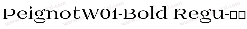 PeignotW01-Bold Regu字体转换